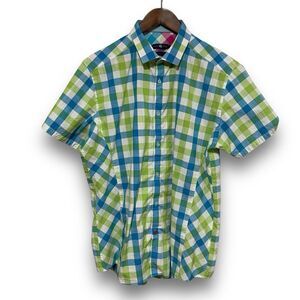 Stone Rose Men's Red Rivet Collection Button Down Shirt Size 4 / Large / 21 x 30